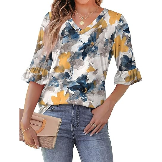 بي ام جيه ال بلوزة نسائية بيضاء