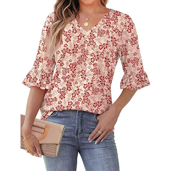 بي ام جيه ال بلوزة نسائية بيضاء